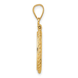 14k Yellow Gold coin bezel for Australian $15 Kangaroo — alternate view