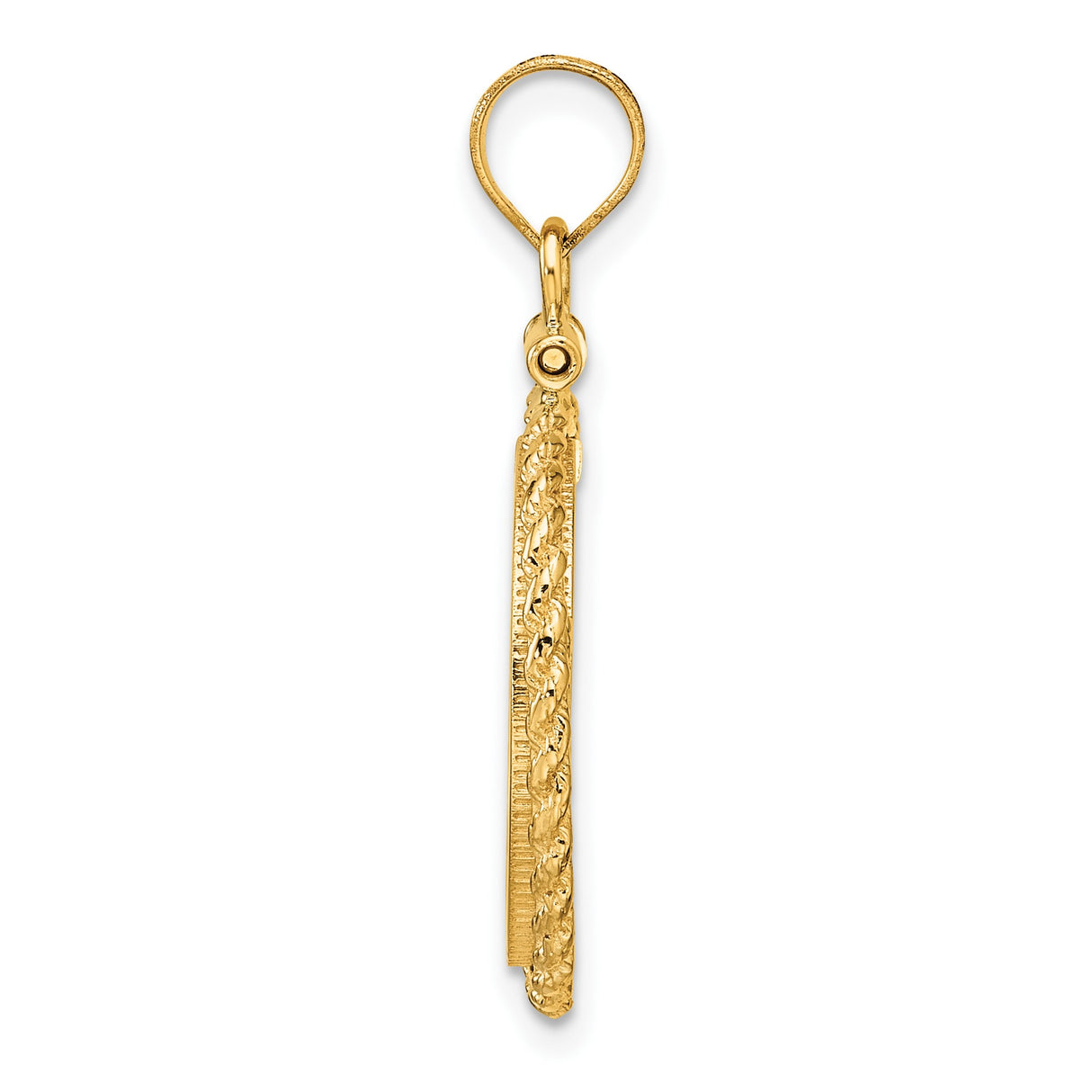 14k Yellow Gold coin bezel for Australian $15 Kangaroo — alternate view