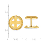 14k Yellow Gold coin bezel for Isle of Man Cat — alternate view