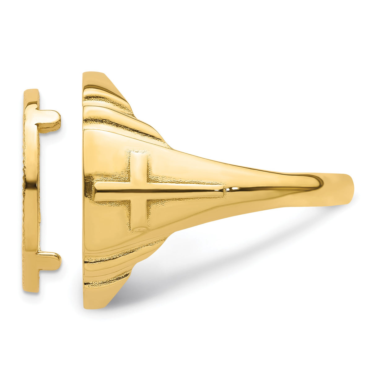 14k Yellow Gold coin bezel for Australian $15 Koala — additional image