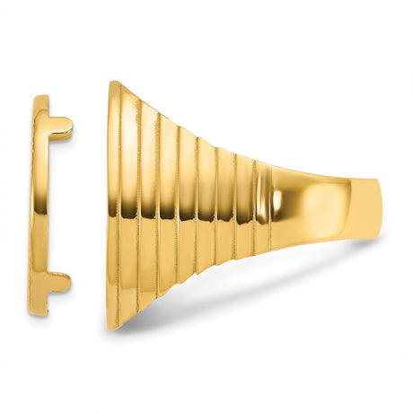 10k Yellow Gold coin bezel for Australian $15 Kangaroo — additional image