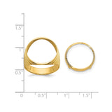 14k Yellow Gold coin bezel for Australian $15 Lunar Series 3 — additional image