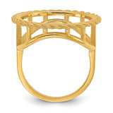 14k Yellow Gold coin bezel for Australian $15 Lunar Series 3 — alternate view