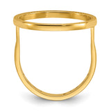 14k Yellow Gold coin bezel for Australian $15 Lunar Series 3 — alternate view