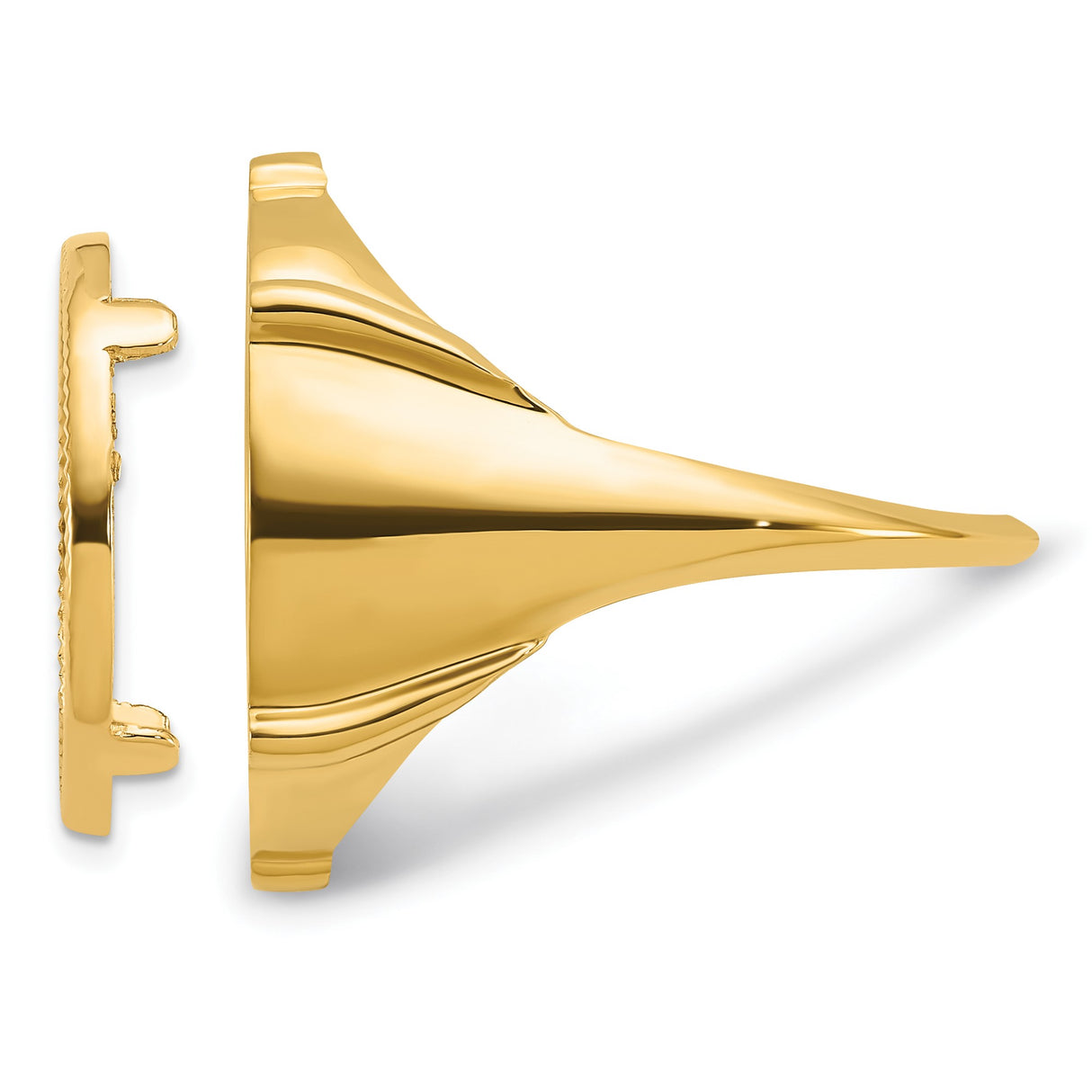 14k Yellow Gold coin bezel for Australian $15 Koala — additional image