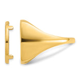 Australian 1/10 oz Gold Kangaroo $15 Coin Bezel Ring Prong Set Mens Diamond-cut Square Shaped in 10k Yellow Gold