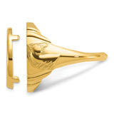 14k Yellow Gold coin bezel for Australian $15 Koala — additional image