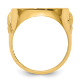 10k Yellow Gold coin bezel for Australian $15 Lunar Series 3 — alternate view