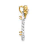 14k Multi-Tone Gold coin bezel for Isle of Man Cat — alternate view