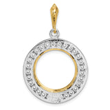 14k Multi-Tone Gold coin bezel for Australian $15 Kangaroo — additional image