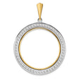 14k Multi-Tone Gold coin bezel for Australian $100 Nugget