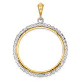 14k coin bezel for Mexican 50 Pesos Peso — additional image