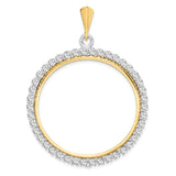 14k coin bezel for Austria 2,000 Schillings / €100 Philharmonic