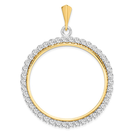 14k coin bezel for Austria 2,000 Schillings / €100 Philharmonic