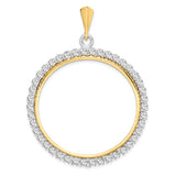 14k coin bezel for Mexican 50 Pesos Peso