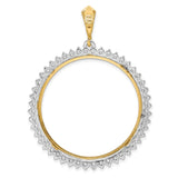 14k Multi-Tone Gold coin bezel for Isle of Man £5 Noble Series 1 — additional image