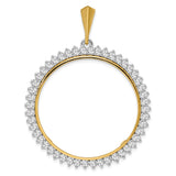 34 mm 14k Multi-Tone Gold coin bezel for 34.2 mm Coin