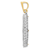 30 mm 14k Multi-Tone Gold coin bezel pendant for Canadian $50 Maple Leaf — alternate view