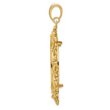 30 mm 14k Yellow Gold coin bezel pendant for Canadian $50 Maple Leaf — alternate view