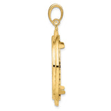 30 mm 14k Yellow Gold coin bezel pendant for Canadian $50 Maple Leaf — alternate view