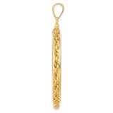 30 mm 14k Yellow Gold coin bezel pendant for Canadian $50 Maple Leaf — alternate view