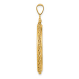 30 mm 14k Yellow Gold coin bezel pendant for Canadian $50 Maple Leaf — alternate view