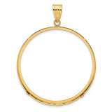 38 mm 14k Yellow Gold coin bezel pendant for Canadian $5 Maple Leaf — additional image