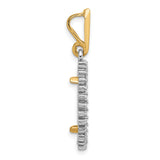 16 mm 14k Multi-Tone Gold coin bezel pendant for Canadian $5 Maple Leaf — alternate view