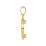 16 mm 14k Yellow Gold coin bezel pendant for Canadian $5 Maple Leaf — alternate view