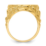 16 mm 14k Yellow Gold coin bezel ring for Canadian $5 Maple Leaf — alternate view