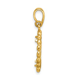 15 mm 14k Yellow Gold coin bezel pendant for Canadian $2 Maple Leaf — alternate view