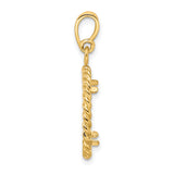 15 mm 14k Yellow Gold coin bezel pendant for Canadian $2 Maple Leaf — alternate view