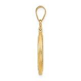 15 mm 14k Yellow Gold coin bezel pendant for Canadian $2 Maple Leaf — alternate view