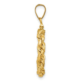 15 mm 14k Yellow Gold coin bezel pendant for Canadian $2 Maple Leaf — alternate view