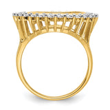 15 mm 14k Yellow Gold coin bezel ring for Canadian $2 Maple Leaf — alternate view