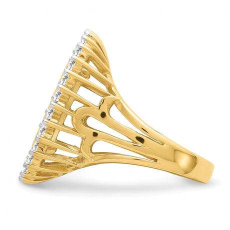 15 mm 14k Yellow Gold coin bezel ring for Canadian $2 Maple Leaf — additional image