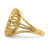 15 mm 14k Yellow Gold coin bezel ring for Canadian $2 Maple Leaf — additional image