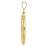 25 mm 14k Yellow Gold coin bezel pendant for Canadian $20 Maple Leaf — alternate view