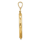 25 mm 14k Yellow Gold coin bezel pendant for Canadian $20 Maple Leaf — alternate view