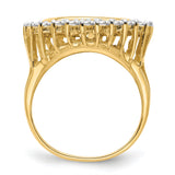 14 mm 14k Yellow Gold coin bezel ring for Canadian $1 Maple Leaf — alternate view