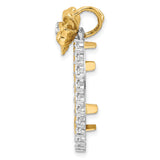 20 mm 14k Multi-Tone Gold coin bezel pendant for Canadian $10 Maple Leaf — alternate view