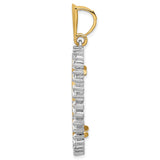 27 mm 14k Multi-Tone Gold coin bezel pendant for Canadian 50¢ Half Dollar — alternate view