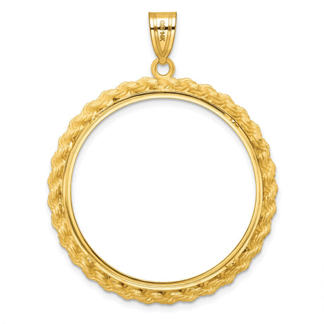 32 mm 14k Yellow Gold coin bezel for Chinese ¥500 Panda — additional image