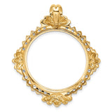 27 mm 14k Yellow Gold coin bezel for Chinese ¥100 Panda — additional image