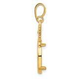 14 mm 14k Yellow Gold coin bezel for Chinese ¥10 Panda — alternate view