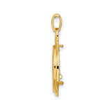 14 mm 14k Yellow Gold coin bezel for Chinese ¥10 Panda — alternate view