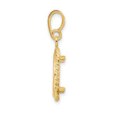 14 mm 14k Yellow Gold coin bezel for Chinese ¥10 Panda — alternate view