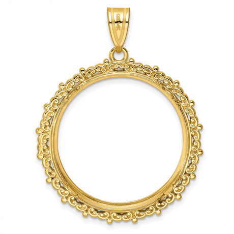 27 mm 14k Yellow Gold coin bezel for Chinese ¥200 Panda — additional image