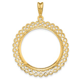 27 mm 14k Yellow Gold coin bezel for Chinese ¥200 Panda — additional image