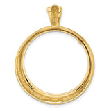 27 mm 14k Yellow Gold coin bezel for Chinese ¥200 Panda — additional image